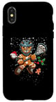 iPhone X/XS Gingerbread Man Lacrosse Player Cookie Merry Christmas Case