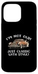 Coque pour iPhone 14 Pro Max Graphisme cadeau de voiture vintage I'm Not Old I'm Classic with Style