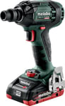 Metabo Slagsnøkkel Ssw 18 Ltx 300 Bl 2X4,0Ah Lihd Metabox + Batteri 2,0Ah