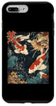 Coque pour iPhone 7 Plus/8 Plus Beauté Koi Fish Pond Japan Zen Garden Vintage Art Lovers