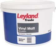 Leyland Trade Brilliant White Vinyl Matt Emulsion 10ltr