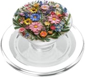 Bouquet de fleurs mixtes Fleurs sauvages Nature Botanique PopSockets PopGrip pour MagSafe