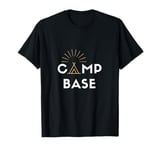 Base camp tent camping side T-Shirt