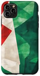 Coque pour iPhone 11 Pro Max Coque de téléphone drapeau italien vintage géométrique vert