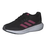 adidas RunFalcon 3 Lace Sneaker, core Black/Pulse Magenta/Grey six, 10.5 UK Child