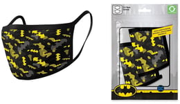 Batman Masque x2 sous Licence logos camouflage noir jaune DC Comics