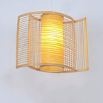 GaoF Retro Natural Bamboo Chandelier DIY Wicker Rattan Lamp Shades Weave Hanging Light Bar Cafe Club Rattan Pendant Lights Teahouse Chandelier pendant lights E27 110v-240V