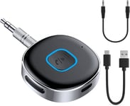 IJiZuo Bluetooth Aux Receiver for Car, Mini Bluetooth 5.0 Receiver for Car 3.5mm