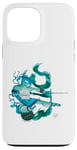 Coque pour iPhone 13 Pro Max TMNT x Lily Stock Collection Leonardo Watercolor Art