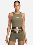 Nike Womens Nike Pro Dri Fit Tank - Khaki, Khaki, Size Xl, Women