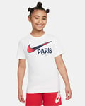 Paris Saint-Germain Swoosh Older Kids' Nike Football T-Shirt