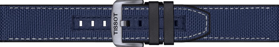 Tissot Klockarmband SUPERSPORT CHRONO QUARTZ / T604047161 Läder/Textil Blå 22mm