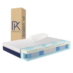 PERCKO, Pack Matelas Hybride 80 x 200 cm + 1 Oreiller, Soulage Le Mal de Dos, Mousses certifiées Oeko-TEX Standard 100 et CertiPur, Hybride, Ferme, 6 Couches