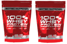 2 x100% Whey Protein Pro500 g Scitec 1 Banane+1 Strawberry White Chocolate