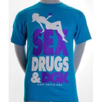 Sex & Drugs Turquoise S/S T-Shirt