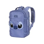 Disney Lilo et Stitch Face-Sac à Dos Mercury Voyage Cabine Avion 40x20x25cm, Bleu, Capacité 20 L