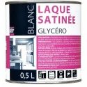 Peinture laque multicouche glycéro Blanc satin pour travaux du bâtiment 0.5L BATIR 1ER