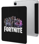 Étui Pour Ipad Pro 2021 Fortnite 12,9 Pouces Type D'ordinateur Portable Support À Trois Volets Avec Porte-Stylo Réveil/Veille Automatique