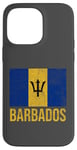 Coque pour iPhone 14 Pro Max Drapeau de la Barbade Bridgetown Moins Antilles Caraïbes