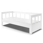 Lit Banquette Extensible "Pino" 90x200cm Blanc