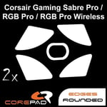 Corepad Skatez Corsair Sabre Pro / RGB Pro Remplacement Souris Pieds Téflon