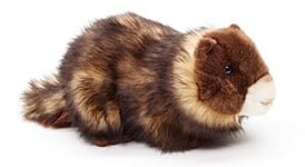 Uni-Toys - Marmotte, couché - 24 cm (Longueur) - Peluche, Doudou, Marron