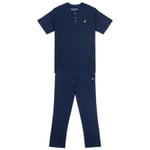 Lyle & Scott Waffle pyjamas til barn, navy blazer