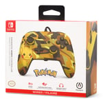 CASQUE PC NINTENDO SWITCH ROUGE ET BLEU + Manette Filaire Camo Storm Pikachu