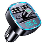 Bluetooth FM Transmitter for Car, Bluetooth Car Adapter MP3 Player FM