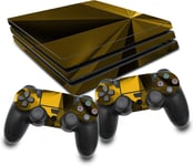 Film De Protection Autocollant Pour Jeux Console Et Manettes - En Vinyle - Anti-Rayures - Spécialement Conçu - Rx022 (Ps4 Pro, N° 6 Polygon Gold)