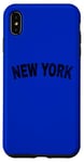 iPhone XS Max Vintage New York Black Text Apparel Case