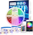 32.8F Dimmable RGB Warm White Lightstrip Music Sync,Color Change,Work with Alexa