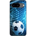 Google Pixel 8 Transparent Mobilskal Fotboll