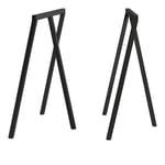 HAY - Loop Stand Frame Black High - Black High - Set Of 2 - Bordben - Leif Jørgensen - Svart