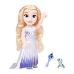 La Reine des Neiges Mon Amie Poupée Chantante Elsa 35cm Musicale avec Accessoires, Parfait pour Les Enfants à partir de 3 Ans