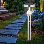 Globo Lighting - Lampe de jardin solaire avec détecteur de mouvement, lampe de chemin, lampes de jardin solaires d'extérieur avec détecteur de