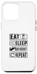 Coque pour iPhone 12 Pro Max Eat Sleep Air Hockey Repeat - Funny Air Hockey