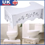 7" MDF Toilet Squatty Step Stool Bathroom Potty Squat For Toilet Proper Posture