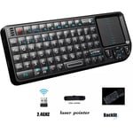 Mini clavier sans fil avec souris TouchSub,contrôle à distance pour Android TV Box,IPTV,HTPC,PC,2.4 mesurz - Type K01V3 US