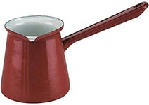 Ibili Turkish Coffee Pot Roja 0,5 l of Enamelled Steel in red, 10 x 20 x 10 cm