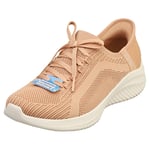 Skechers Slip-ins Ulra Flex 3.0 Vegan Womens Tan Fashion Trainers - 7 UK