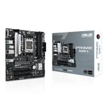 AMD B650 Micro-ATX motherboard, DDR5, PCIe 5.0 M.2 support, 2.5Gb Ethernet, DisplayPort, VGA, HDMI, SATA 6 Gbps, USB 3.2 Gen 2 ports, front USB 3.2 Gen 1 Type-C, BIOS FlashBack, Arua Sync