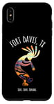 Coque pour iPhone XS Max Fort Davis Texas USA Motif Kokopelli dansant