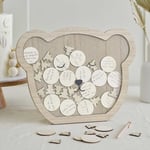 Wooden Teddy Bear Baby Shower Frame Guest Book | Keepsake Gift