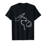 Dog And People Punch Hand Dog Friendship love Dog's Paw T-Shirt