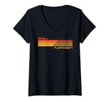 Womens Retro Baku Azerbaijan V-Neck T-Shirt