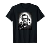 Edgar Allen Poe Surrounded by Flying Ravens T-Shirt