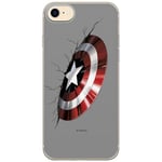 ERT GROUP Coque de téléphone Portable pour Apple Iphone 7/8/ SE 2/ SE 3 Original et sous Licence Officielle Marvel Motif Captain America 030 adapté à la Forme du téléphone Portable, Coque en TPU