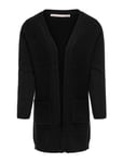 Koglesly L/S Open Cardigan Knt Noos Tops Knitwear Cardigans Black Kids Only