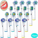 Brossette de Rechange - Oral B - Multifonctionnelles - 16 Têtes - Compatible avec plusieurs modèles